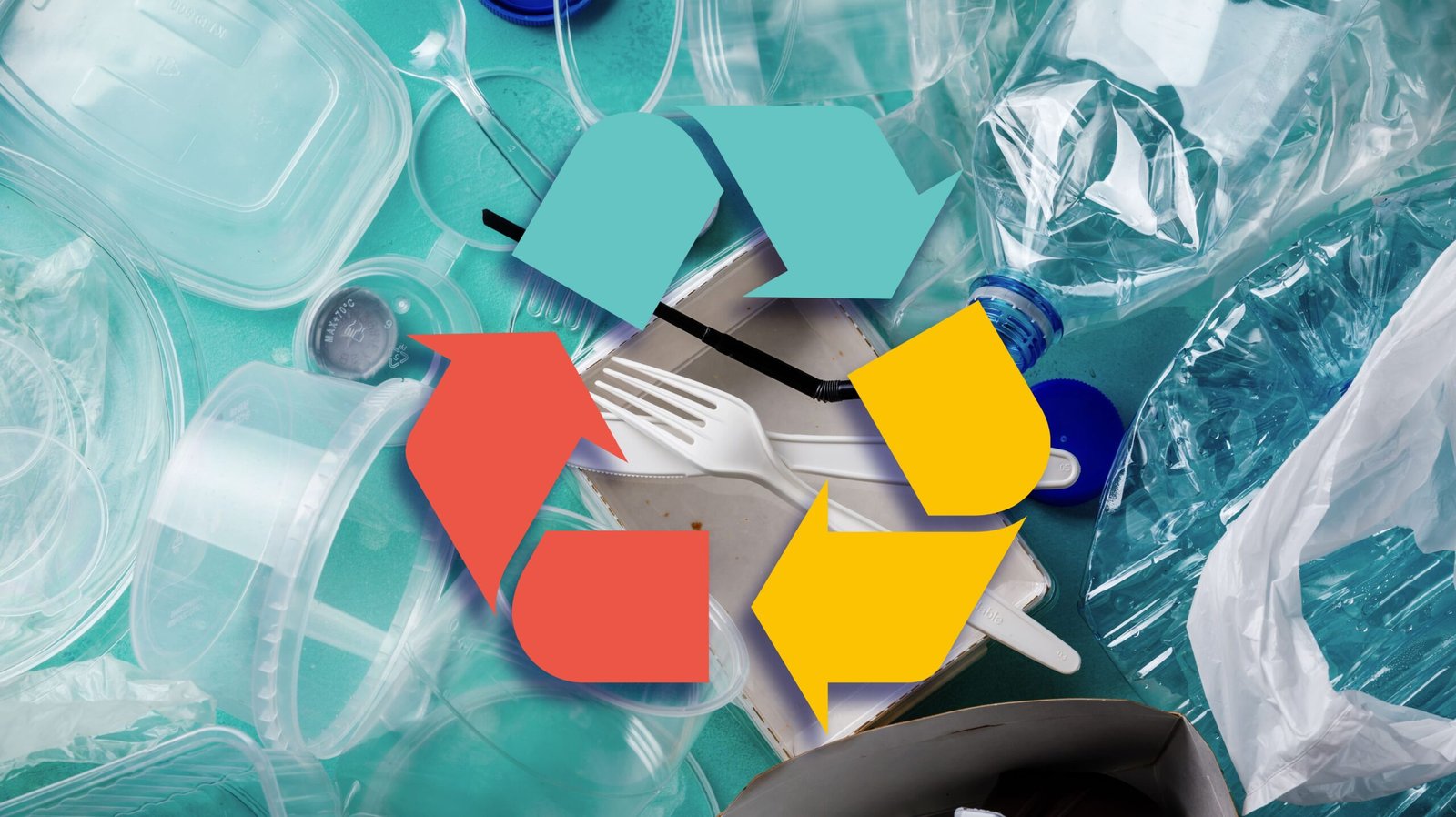plastic recycling symbols.