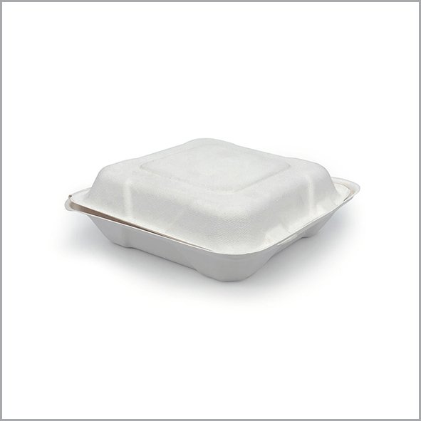 Biodegradable Container Hinged Cover Biodegradable Container Hinged Cover
