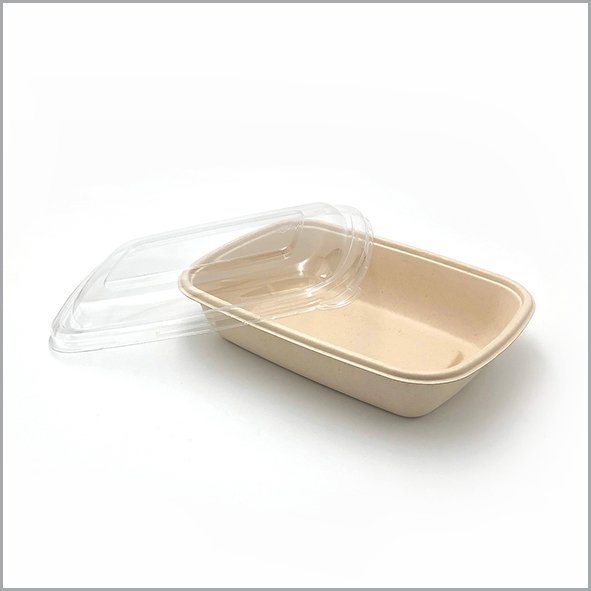 biodegradable container 750 ml with lid biodegradable container 750 ml with lid