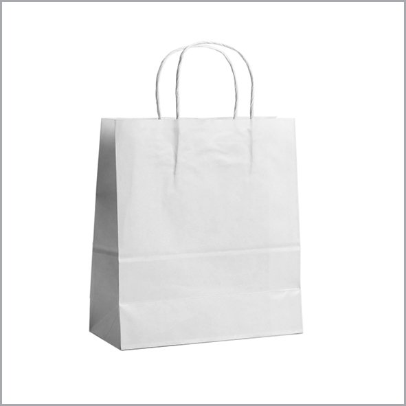 twisted handle paper white bag twisted handle paper white bag