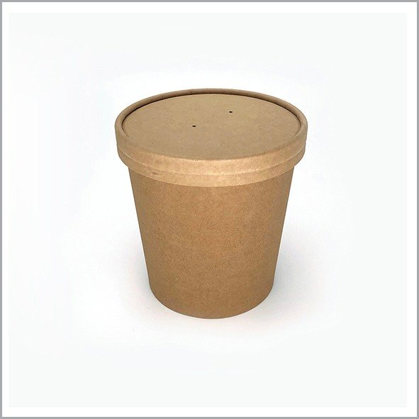 16 oz Disposable Kraft Paper Soup Cup 16 oz Disposable Kraft Paper Soup Cup