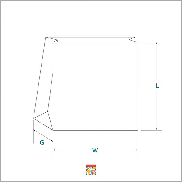 Customizable Kraft Shopping plain paper white bag without handle Customizable Kraft Shopping plain paper white bag without handle