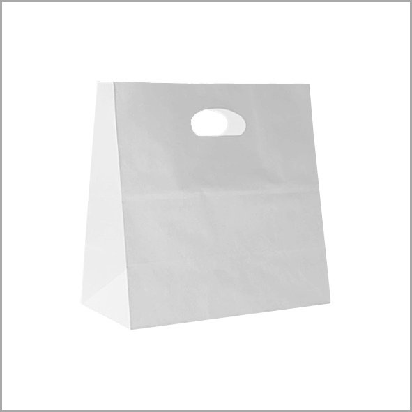 Printable Customizable Kidney cut handle paper bag Printable Customizable Kidney cut handle paper bag