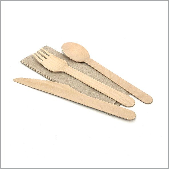 Wooden Cutlery Set Spoon, Fork, Tissue, Knife Wooden Cutlery Set Spoon, Fork, Tissue, Knife