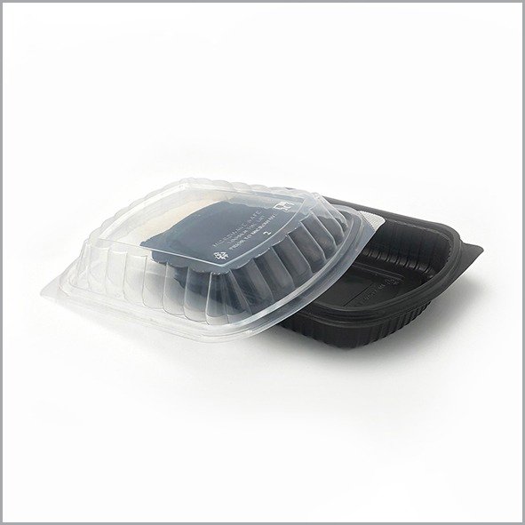 Single compartment Black Microwavable Containers Single compartment Black Microwavable Containers
